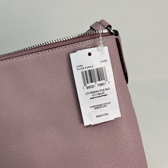 Coach Rowan File Crossbody Bag - Ice Purple - New with cosmetic defects - Picture 5 of 12